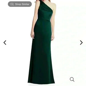New Lovely One Shoulder Satin Trumpet Dress Size 22W